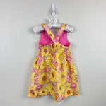 Load image into Gallery viewer, Vintage Y2K OshKosh B'gosh Yellow Pink Floral Sun Dress 2T
