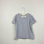 Load image into Gallery viewer, Mini Boden Charlie Navy Stripe Pom Pom T-Shirt 11-12
