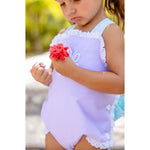 Load image into Gallery viewer, The Beaufort Bonnet Company Sisi Sunsuit Lauderdale Lavender with Dunmore Doo-Dad 2T NWT
