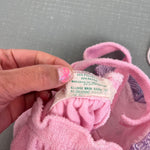 Load image into Gallery viewer, Vintage A Tiny Tots Original Pink Terry Sunsuit Flower Romper Baby Girl
