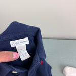 Load image into Gallery viewer, Ralph Lauren Soft Cotton Polo Coverall Navy Blue 9 Months
