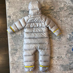 Load image into Gallery viewer, Patagonia Infant Hi-Loft Down Sweater Bunting Drifter Grey 12-18 Months
