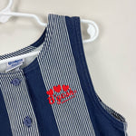 Load image into Gallery viewer, Vintage OshKosh B&#39;gosh Blue Striped Jumper Dress 6 USA
