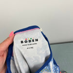 Load image into Gallery viewer, Mini Boden Mabel Fantasy Long Sleeve Cotton Twirly Dress Blue Unicorn 4-5
