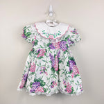 Load image into Gallery viewer, Vintage Pink Purple Floral Lace Collar Party Dress 4T
