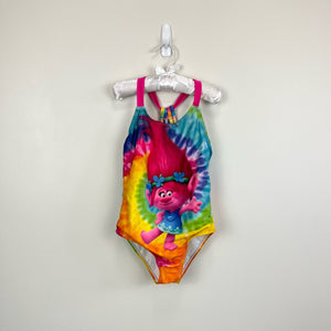 Dreamworks Trolls Tie Dye Bathing Suit Small