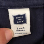 Load image into Gallery viewer, Janie &amp; Jack Navy Blue Short-Sleeve Polo Shirt 3-6 Months
