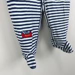 Load image into Gallery viewer, Kissy Kissy Striped Toolbox Footie Coverall 0-3 Months
