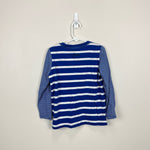 Load image into Gallery viewer, Joules Blue and White Striped Tee 5-6
