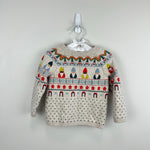 Load image into Gallery viewer, Hanna Andersson Novelty Holiday Sweater Set Rainbow Gnomes 80 cm 18-24 Months
