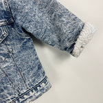 Load image into Gallery viewer, Vintage Levi's Acid Wash Sherpa Lined Orange Tab Denim Jacket 6 USA
