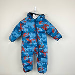 Load image into Gallery viewer, L.L. Bean Infants&#39; Ultralight 650 Bunting Rust Orange Animal Camo 3-6 Months
