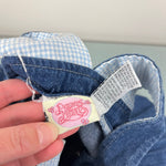 Load image into Gallery viewer, Vintage Y2K Precious Moments Let Love Reign Denim Jumper Dress 2T
