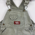 Load image into Gallery viewer, Vintage OshKosh B'gosh Olive Green Khaki Airplane Shortalls 18 Months
