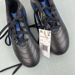 Load image into Gallery viewer, Adidas Kids' Goletto VIII FG Soccer Cleats Black Blue 2 NWT
