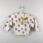 Load image into Gallery viewer, BoBo Choses Game Pawns All Over Sweatshirt White 1 Month NWT
