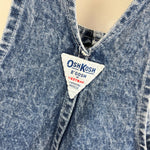 Load image into Gallery viewer, Vintage OshKosh B'gosh Acid Wash Overalls 3T USA
