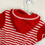 Load image into Gallery viewer, Vintage Carter's Red Striped Terry Romper 24 Months USA
