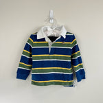 Load image into Gallery viewer, Janie and Jack Striped Jersey Rugby Shirt 18-24 Months
