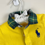 Load image into Gallery viewer, Ralph Lauren Yellow Polo Shortall Romper 9 Months
