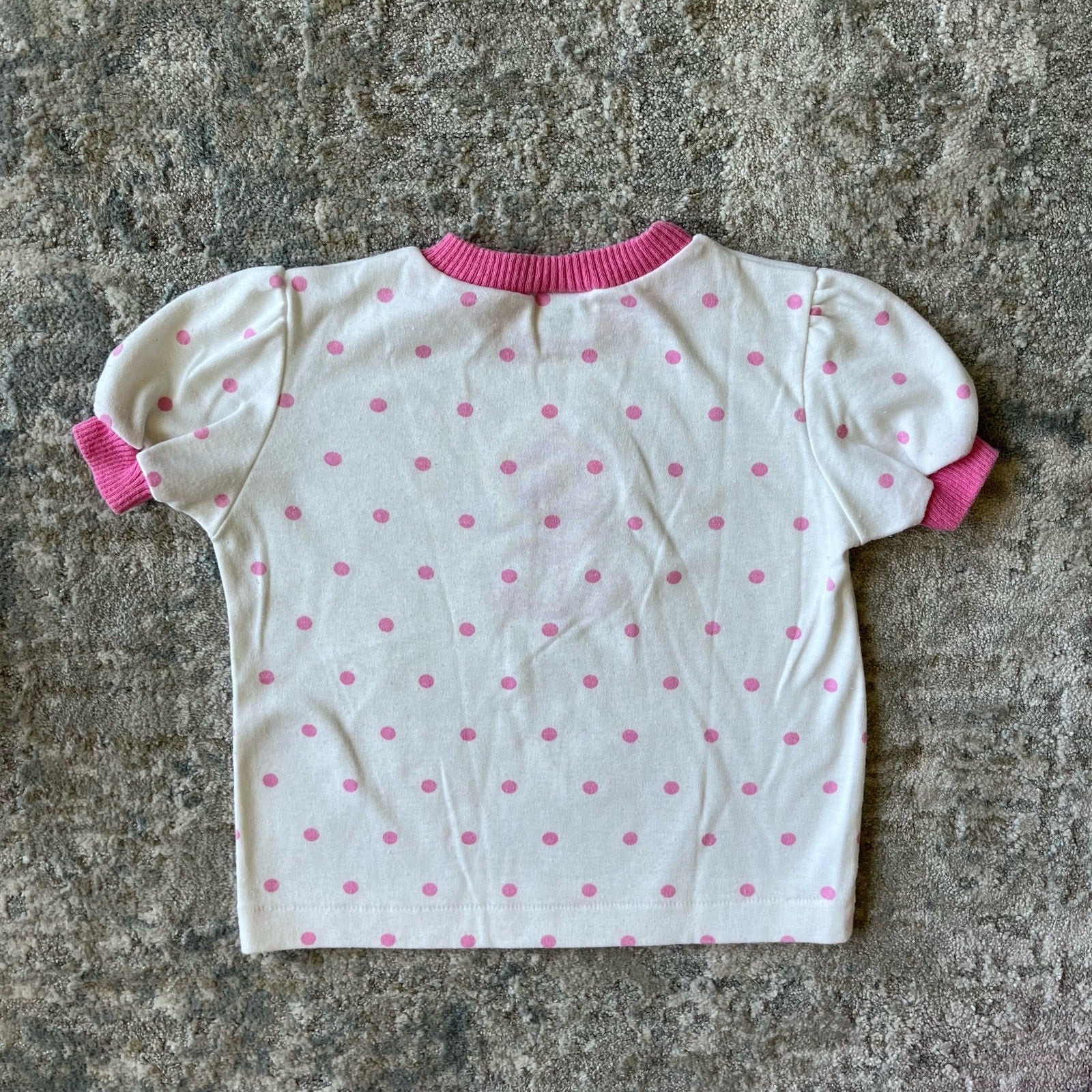 Vintage Health-tex Pink Polka Dot Flower Outfit 3T USA