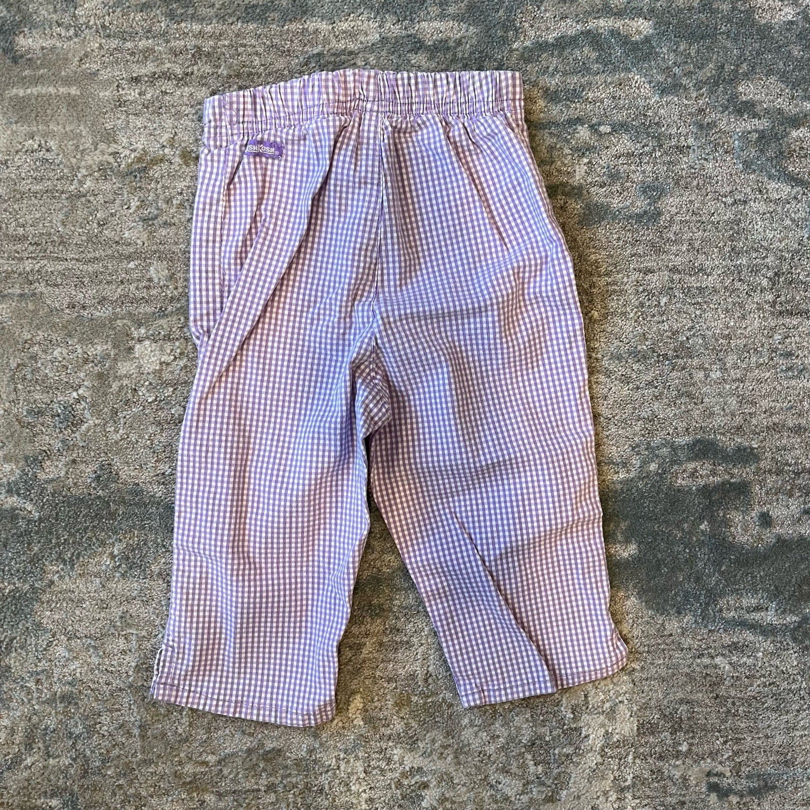 Vintage OshKosh B'gosh Purple Gingham Pants 3T