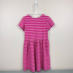 Load image into Gallery viewer, Hanna Andersson Stripe Jersey Dress Pink Peony 120 cm 6-7

