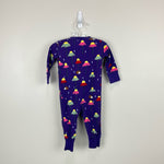 Load image into Gallery viewer, Hanna Andersson Purple Hedgehog Flower Pajamas 60 cm 6-9 Months
