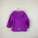 Load image into Gallery viewer, L.L. Bean Girls Purple Hooded Fleece Jacket 2T
