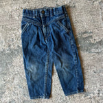 Load image into Gallery viewer, Vintage OshKosh B&#39;gosh Double Yoke Blue Jeans 3T
