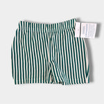 Load image into Gallery viewer, Vintage Green and White Striped Shorts 12 Months NWT
