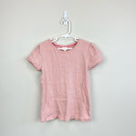 Load image into Gallery viewer, Mini Boden Short Sleeved Pointelle Top Pink 8-9
