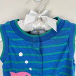 Load image into Gallery viewer, Vintage Florence Eiseman Neiman Marcus Striped Fish Romper XL
