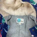 Load image into Gallery viewer, Mini Boden Snowsuit Starboard Blue Dragons Waterproof 12-18 Months

