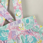 Load image into Gallery viewer, Vintage Broadway Kids Pastel Floral Ruffle Shirt &amp; Suspenders Set 18 Months
