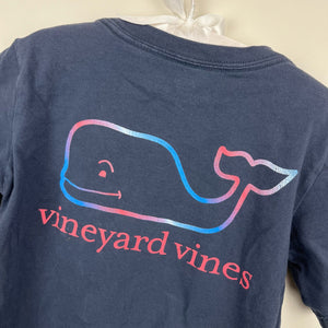 Vineyard Vines Navy Blue Ombre Whale Pocket T-Shirt 4T