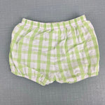 Load image into Gallery viewer, Florence Eiseman Green Plaid Applique Flower Tank Set 6 Months
