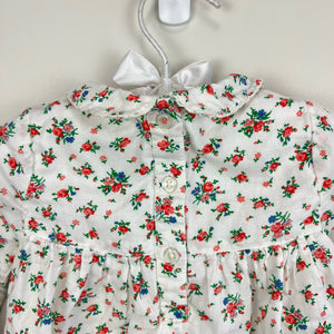 Mini Boden Smocked Floral Dress 6-12 Months