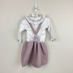 Load image into Gallery viewer, Laivicar Ruffle Bodysuit Knit Jumper Dress Set 9 Months
