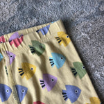 Load image into Gallery viewer, Hanna Andersson Yellow Fish Short John Pajamas 110 cm 5T

