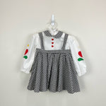 Load image into Gallery viewer, Vintage Houndstooth Jumper Dress 2T
