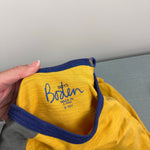 Load image into Gallery viewer, Mini Boden Long Sleeve Raglan T-Shirt Yellow Gray 9-10
