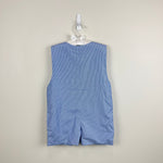 Load image into Gallery viewer, Castles &amp; Crowns Applique Chick Shortall Romper Blue 2T NWOT
