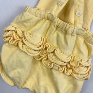 Ralph Lauren Yellow Ruffle Romper 6 Months