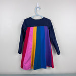 Load image into Gallery viewer, Hanna Andersson Girls Rainbow Stripe Dress 120 cm 6-7
