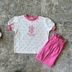 Load image into Gallery viewer, Vintage Health-tex Pink Polka Dot Flower Outfit 3T USA
