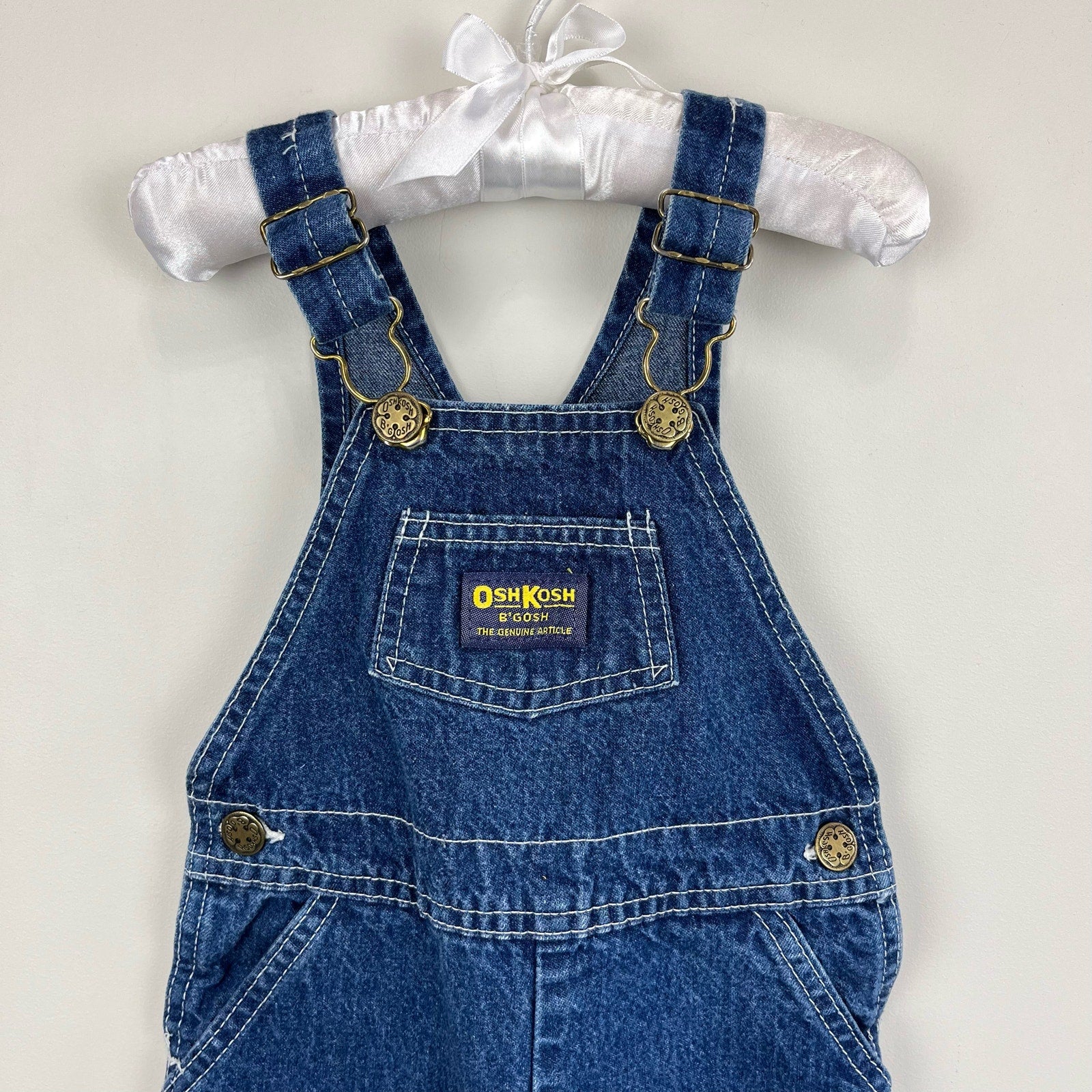 Vintage OshKosh B'gosh Blue Jean Overalls 24 Months USA