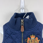 Load image into Gallery viewer, Ralph Lauren Navy Blue Quilted Equestrian Vest 3T
