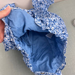 Load image into Gallery viewer, Janie and Jack Baby Floral Smocked Romper Silver Lake Blue 6-12 Months
