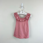Load image into Gallery viewer, Mini Boden Strawberry Ruffle Cross Back Tank Top 2-3

